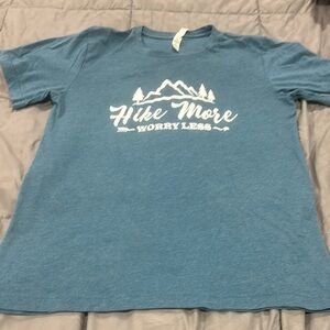 Bella Canvas Blue and White Short Sleeve Tee